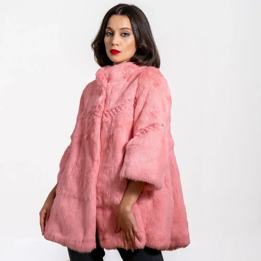Pink Rabbit Swing Coat - Picture 3 of 4